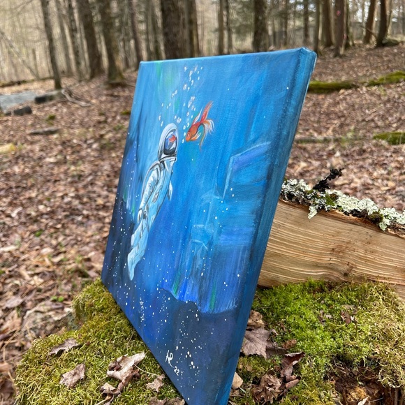 The work is based on the painting by Sirenko”Conversation of the Dumb"by Hana - Picture 3 of 11